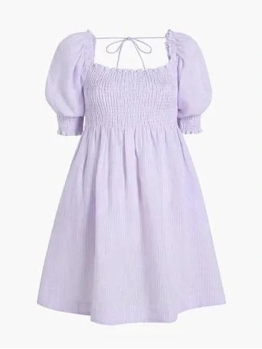The Hill House Athena Lilac Stripe Linen Nap Dress